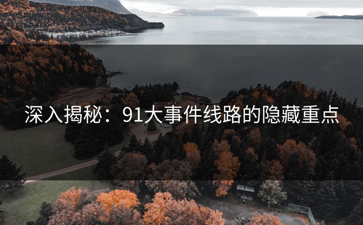 深入揭秘：91大事件线路的隐藏重点