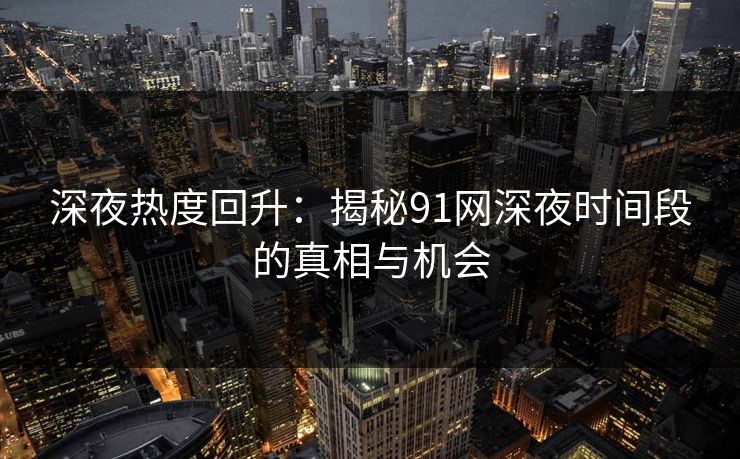 详细阅读:深夜热度回升:揭秘91网深夜时间段的真相与机会 深夜热度回升:揭秘91网深夜时间段的真相与机会