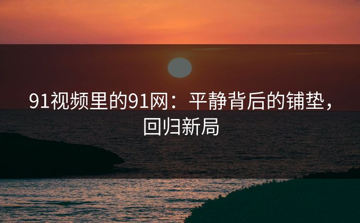 91视频里的91网：平静背后的铺垫，回归新局